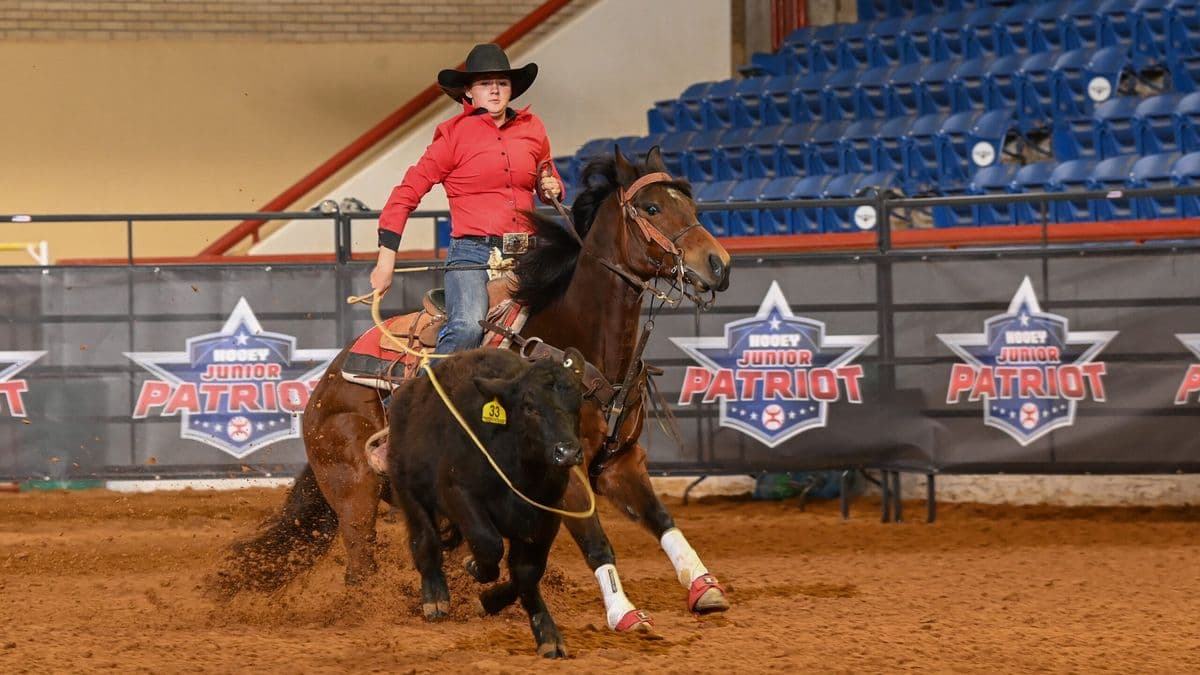 Kylie Reininger topped a salty field of 19 and Under Breakaway ropers to net more than $6K.