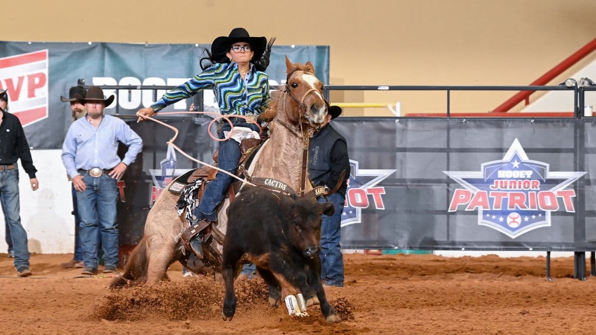 Ellie Boyd capitalized early at the 2025 Patriot event in Fort Worth, winning the 15 & Under Breakaway Jackpot.