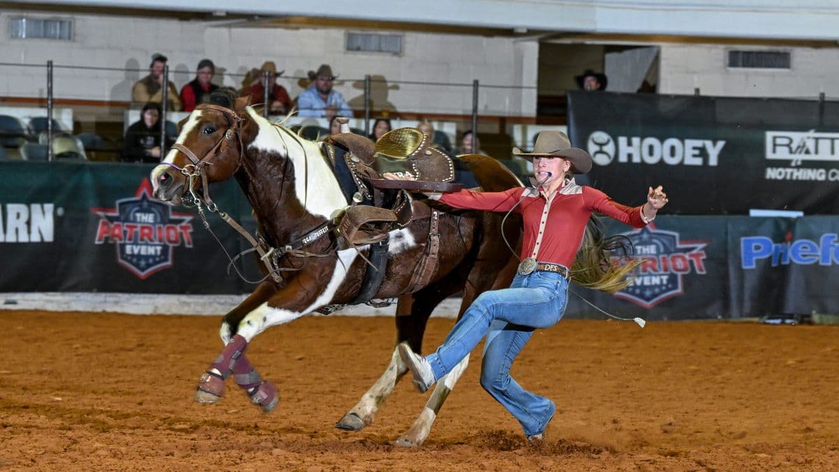 Drew Ellen Stewart won $22,500 in the 15-and-Under Goat Tying thanks to her event win and $12,500 cut of the $50,000 bonus.