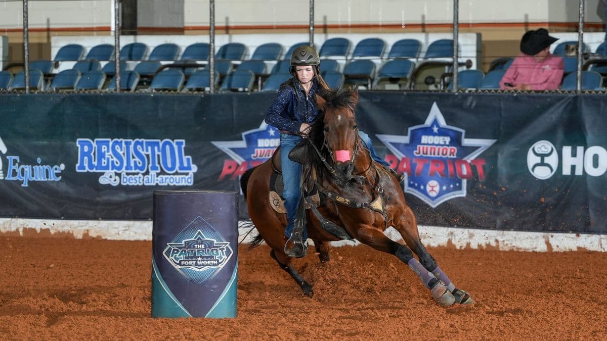 Molly Dismuke barrel racing