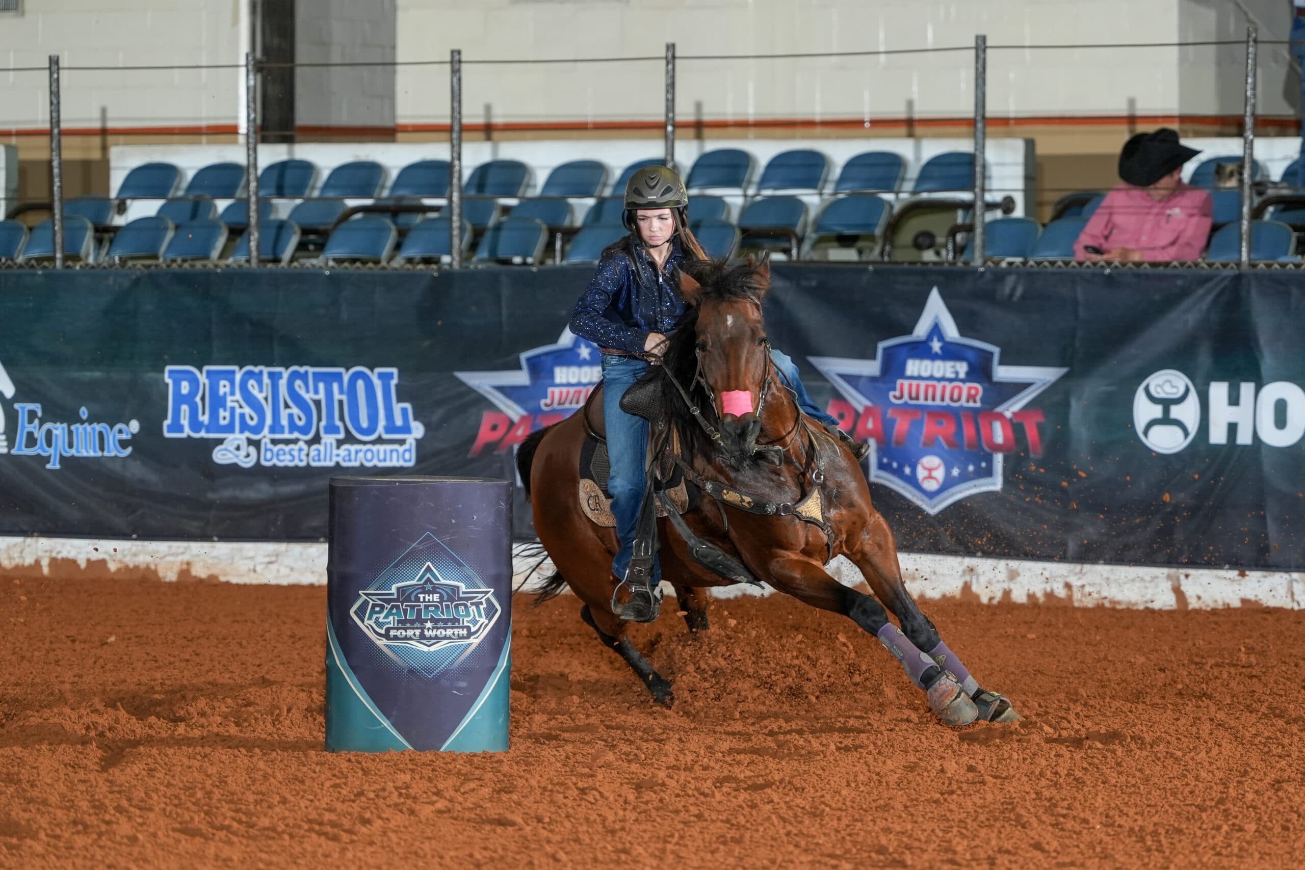 Molly Dismuke barrel racing