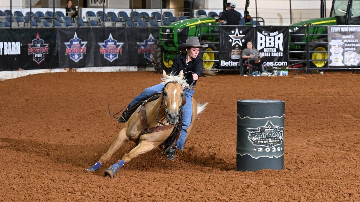 Kaden Burger turns a barrel at The Patriot