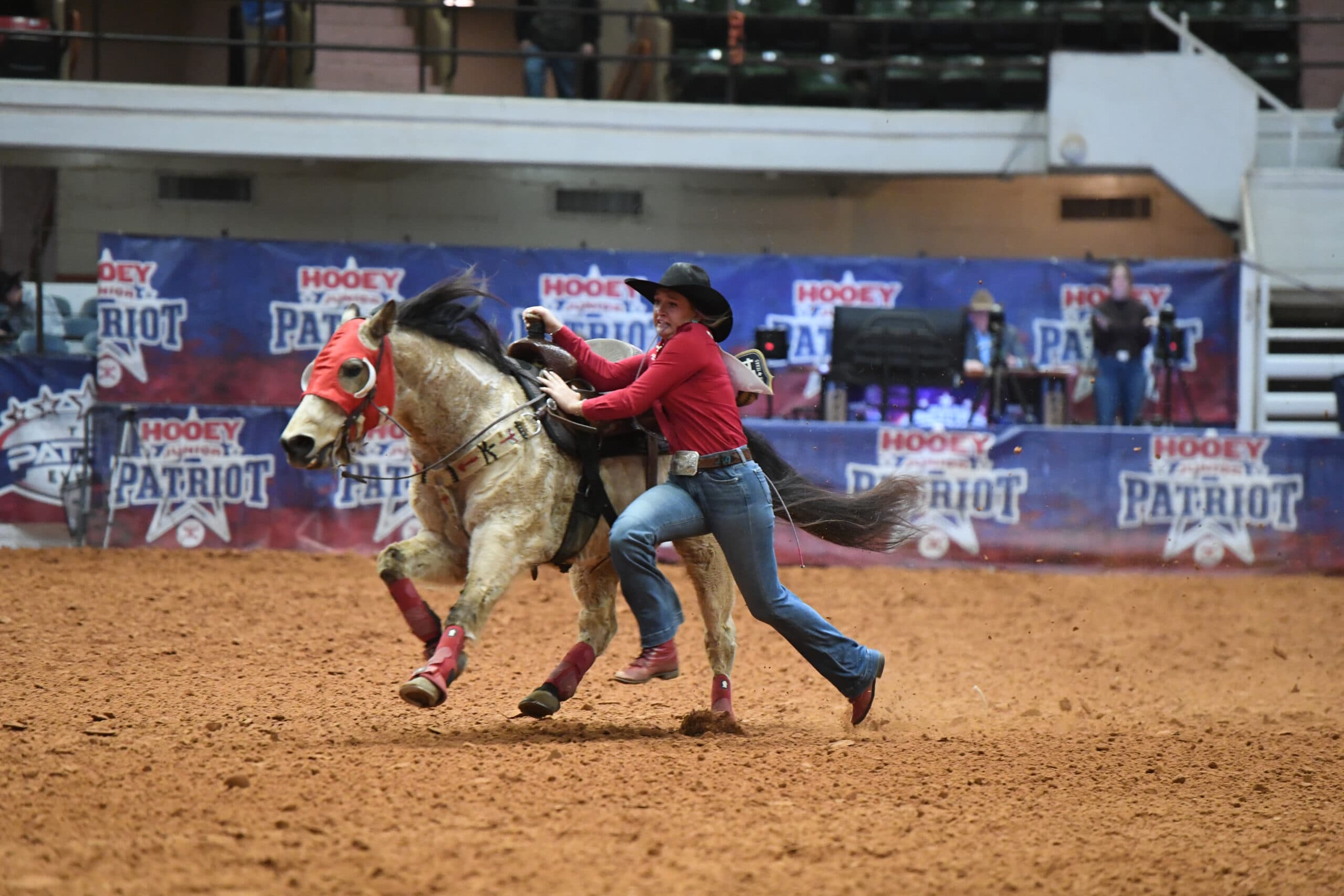 Alli Autrey split the $50,000 Hooey Jr. Patriot Bonus in 2024.