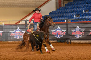 Kylie Reininger topped a salty field of 19 and Under Breakaway ropers to net more than $6K.