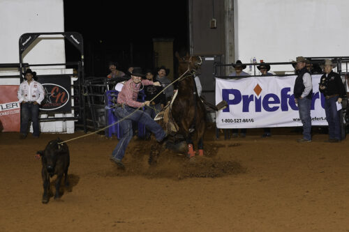 Sam Lewis was Mr. Consistent throughout the Hooey Jr. Patriot 19 & Under Tie-Down Invitational, eventually rounding up more than $10,000.